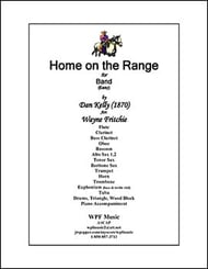Home on the Range Concert Band sheet music cover Thumbnail